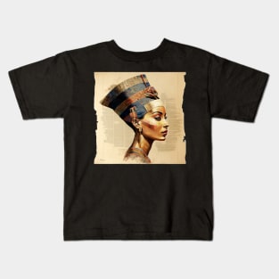 Nefertiti the Queen of Egypt Kids T-Shirt